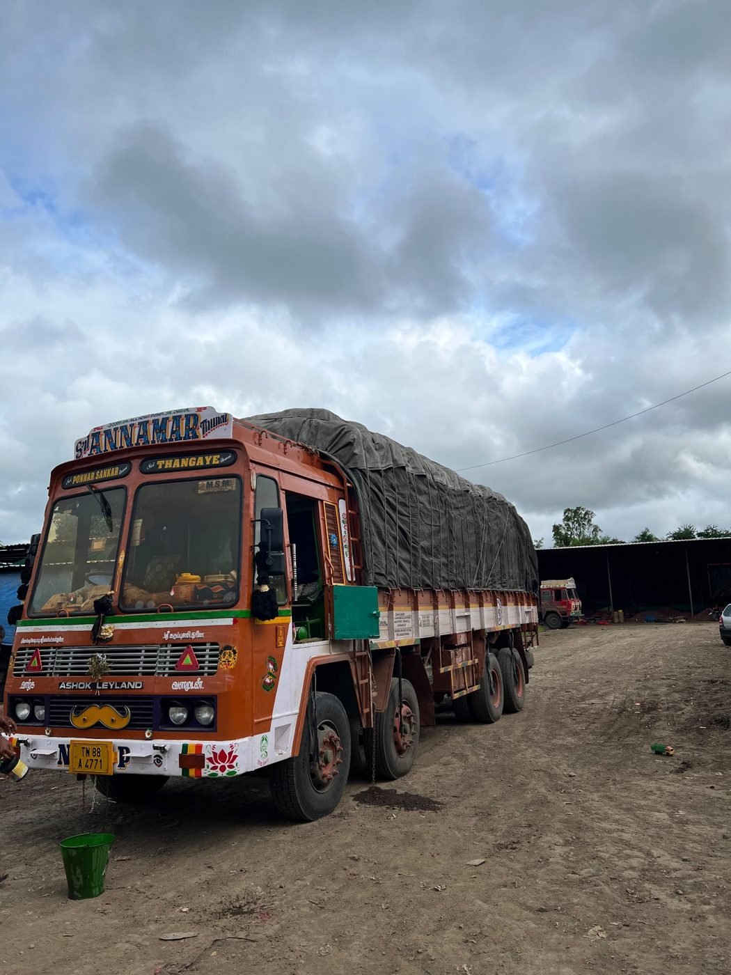 Truck prepared for fresh produce dispatch